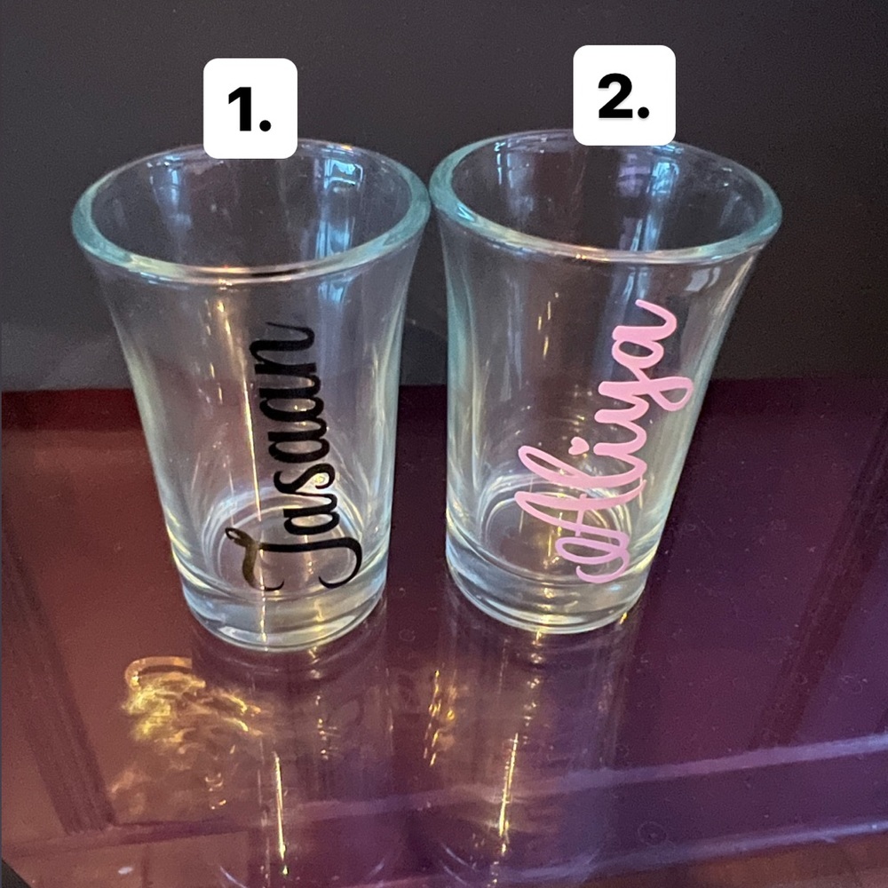 Personalized shot glass